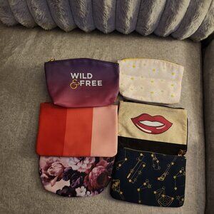 LOT OF 9 IPSY MAKE UP BAGS